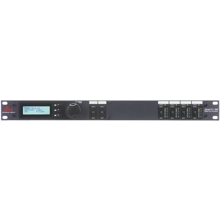 DBX ZonePRO 640 6×4 Digital Zone Processor – Flexible DSP, 6 Inputs, 4 Outputs, Euroblock & RCA Connectors for Commercial Audio