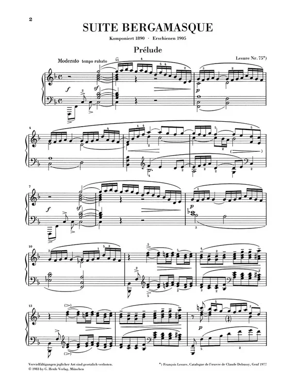 Debussy: Suite bergamasque