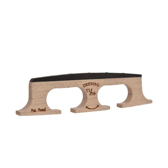 Deering 11/16″ Smile Banjo Bridge with Curved Feet, Radiused