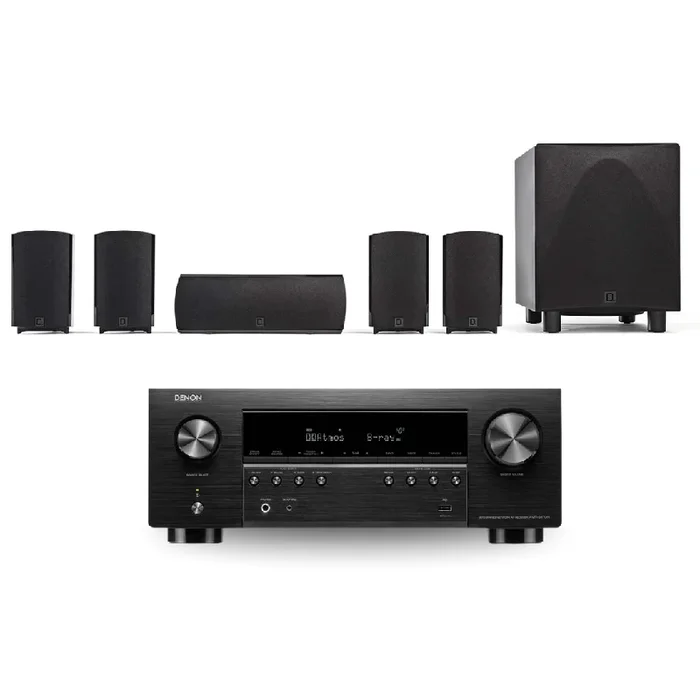 Definitive Technology ProCinema 6D 5.1 Channel Home Theater System with Denon AVR-S970H 8K Ultra HD 7.2 Channel AV Receiver (Bundle)