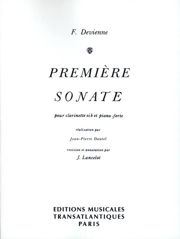 Devienne: Clarinet Sonata No. 1 in C Major