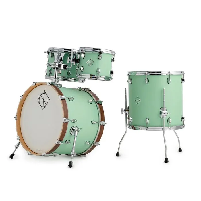 Dixon PODCSTH420-04-NM Cornerstone Series Select 10/12/16/20 ” Zack Grooves 420 Drum Kit Set in Neo Mint Satin