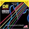 DR Strings Hi-Def NEON Multi-Color Medium Electric Guitar Strings (10-46) 2 Pack Standard