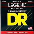 DR Strings LEGEND Flatwound Stainless Steel Bass Strings Short Scale (45-105) Standard