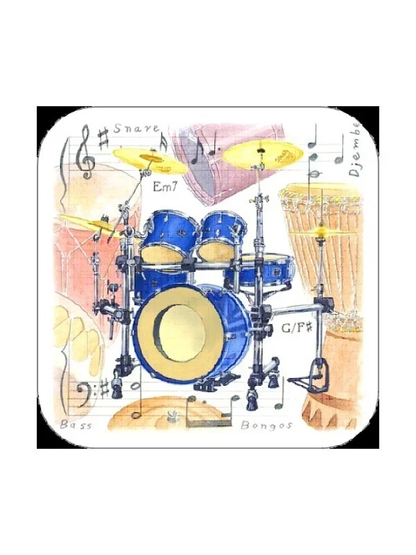 Drum Coasters Pack Of 4 (O/P) Book