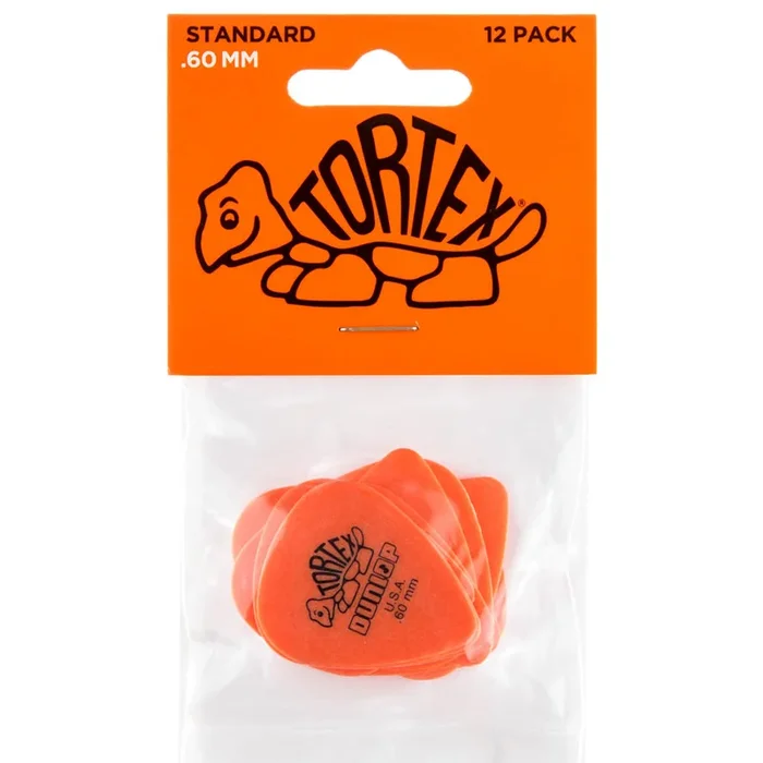 Dunlop Tortex Guitar Pick Player Pick Packs .60mm Orange