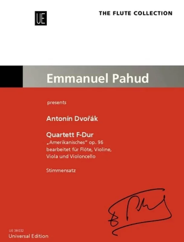 Dvořák: “American ” Quartet, Op. 96 (arr. for flute quartet)