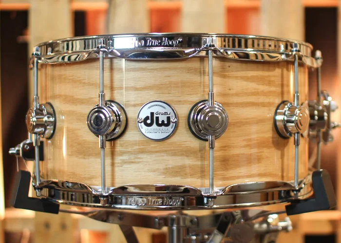 DW 6.5×14 Collector’s Purpleheart HVLT Exotic Red Oak Snare Drum – SO#1315804