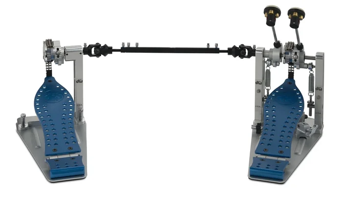 DW MFG Series Machined Chain Drive Double Pedal w/ Bag Blue Edition