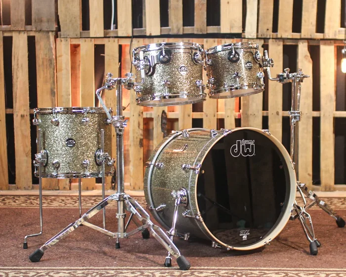 DW Performance Ginger Glitter Glass Fusion Drum Set – 16×20,8×10,9×12,12×14