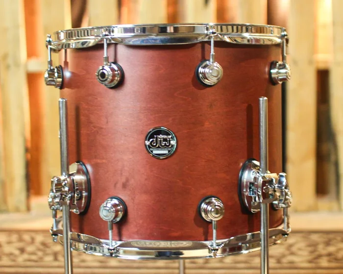DW Performance Tobacco Stain Floor Tom – 12×14