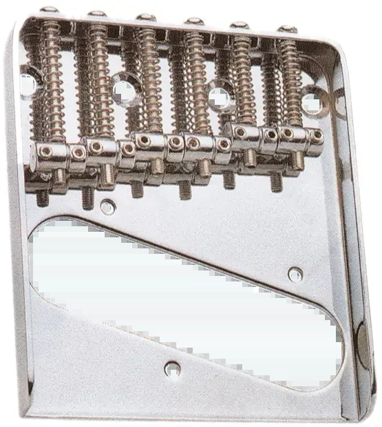 Eagle TLK842 Bridge with 6 Cast Barrel Saddles Chrome