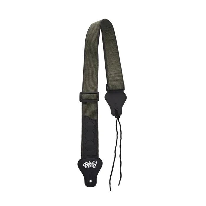 Elderly Logo Cloth Instrument Strap, Green
