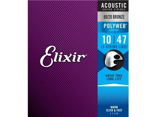 Elixir : #11150: Acoustic Poly 12st Light 10-47