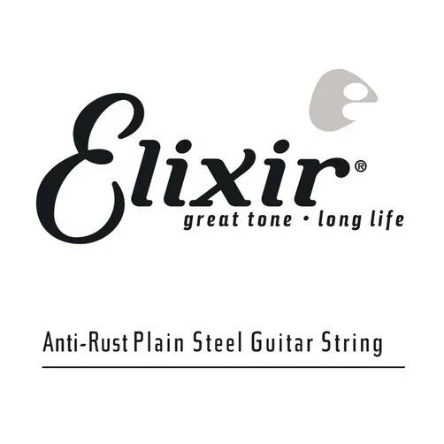 Elixir 13009 Anti-Rust Plain Steel Single String Guitar String