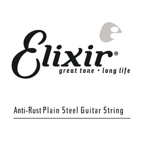 Elixir 13016 Anti-Rust Plain Steel Single String Guitar String
