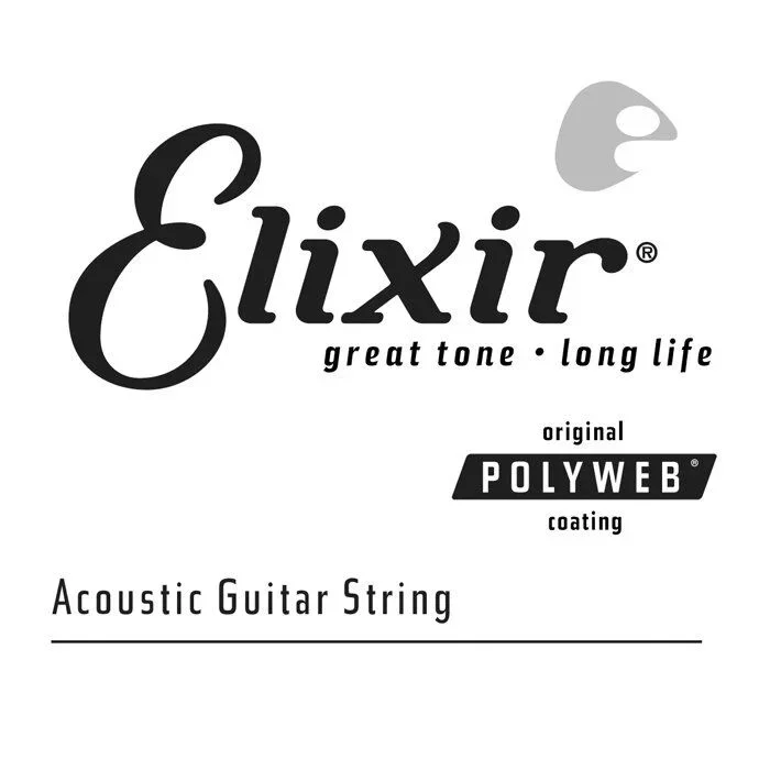 Elixir 13132 Polyweb .032 Gauge 80/20 Bronze Single Guitar String