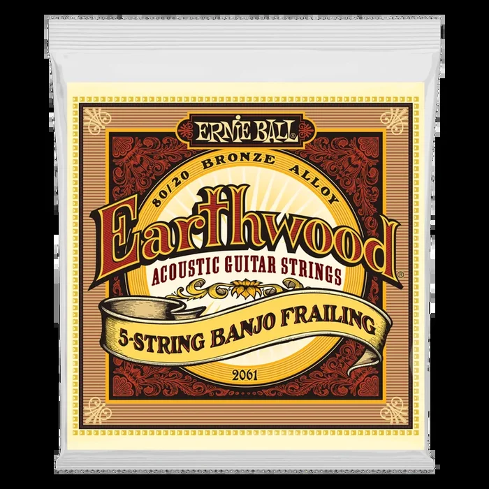 Ernie Ball Earthwood 5-String Banjo Frailing Loop End 80/20 Bronze strings