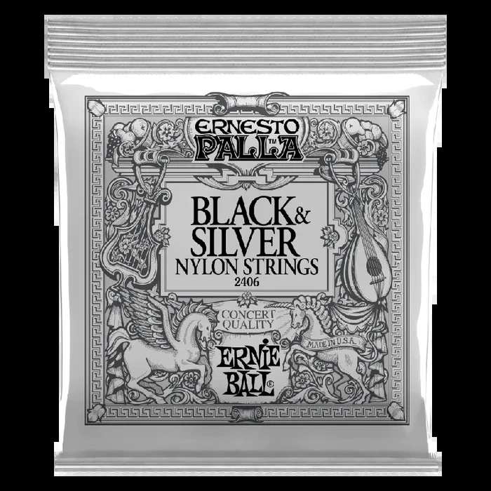 Ernie Ball Ernesto Palla Nylon Classical Strings Black & Silver