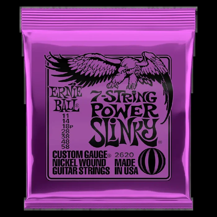Ernie Ball Nickel Power Slinky 7-string Electric Strings (11-56)