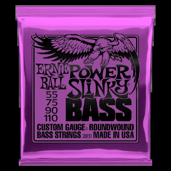 Ernie Ball Power Slinky Bass Nickel Wound Gauges .055 .075 .090 .110