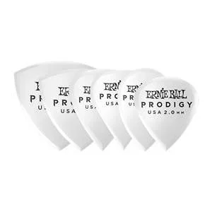 Ernie Ball Prodigy Guitar Picks – Multipack 2.0mm White (6 Pack)