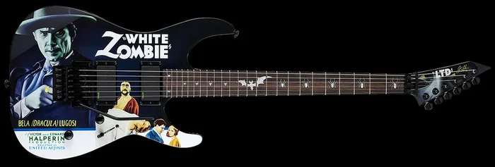 ESP-LTD Kirk Hammett White Zombie Graphic Guitar