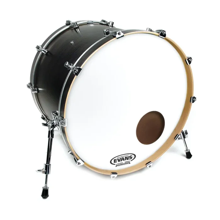 Evans EQ3 Resonant Coated White Bass Drum Head, 24 Inch *SKIN ONLY*