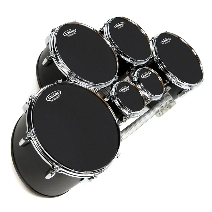Evans MX Black Marching Tenor Drum Head, 6 Inch *SKIN ONLY*