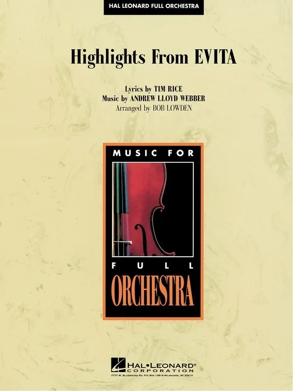 Evita Highlights From Hlfo3-4 (Music Score/Parts)