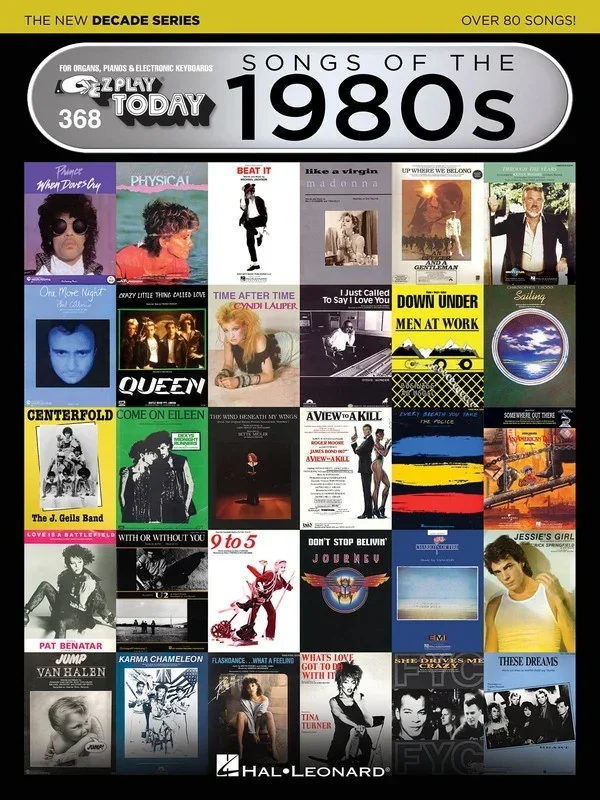 EZ Play 368 Songs Of 1980s New Decade Series (Softcover Book)