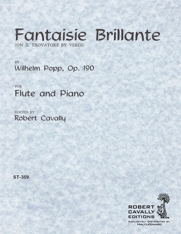 Fantaisie Brillante (Themes Il Trovatore) Flute/Piano (Softcover Book)
