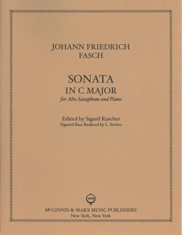 Fasch: Sonata in C Major (arr. for alto sax)