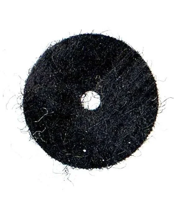 Felt Strap Button Washer, Black, Sold Singly