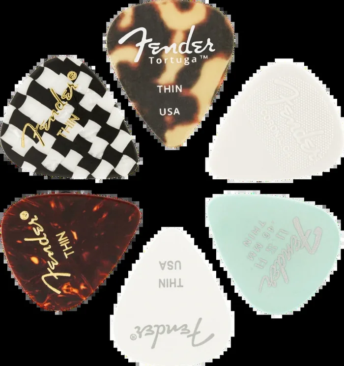 Fender 351 Shape, Material Medley, Thin, (6)
