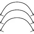 Fender Blockchain Patch Angle to Angle Cables, 3-Pack 16 in. Black
