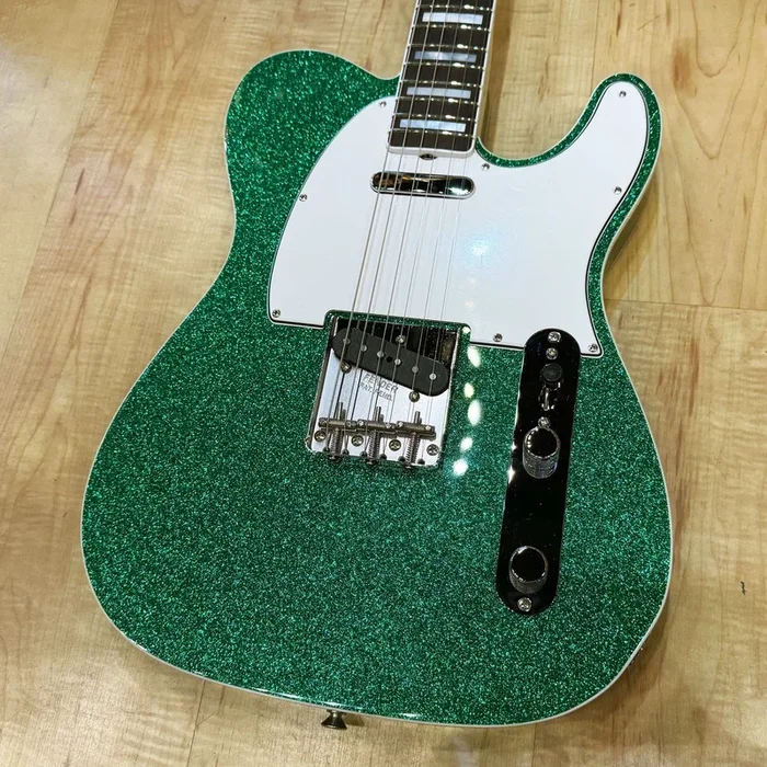 Fender Custom Shop 60’s Telecaster Custom Electric Guitar Green Sparkle