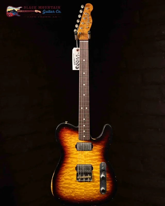 Fender Custom Shop Austin McNutt Masterbuilt Journeyman Relic Telecaster – Quilted Maple Top and Back – 3-Tone Chocolate Burst (New)