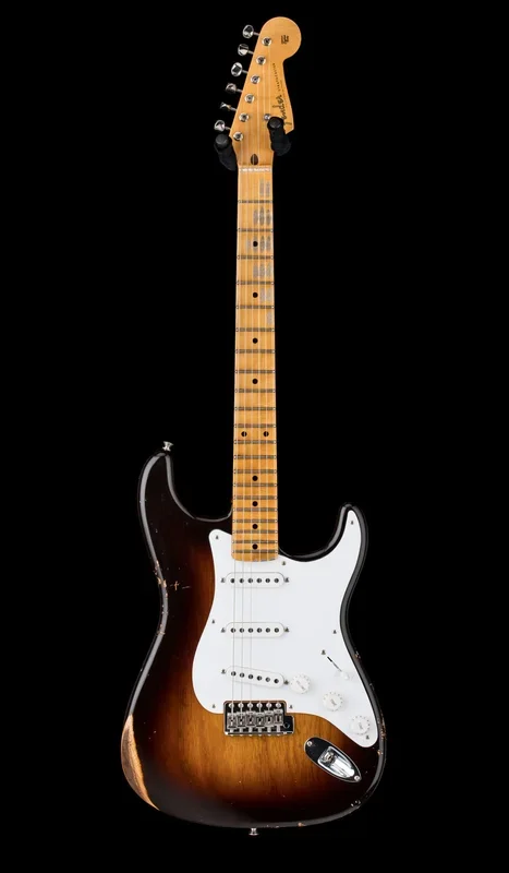 Fender Custom Shop Limited Edition Fat 1954 Stratocaster Relic with Closet Classic Hardware – Wide-Fade Chocolate 2-Color Sunburst #0134