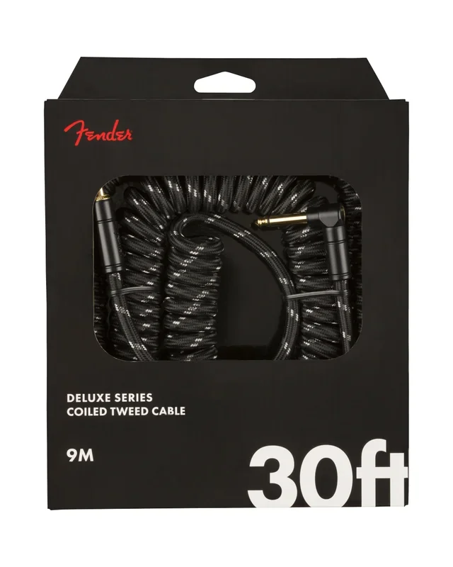 Fender Deluxe Series Coil Cable, Black Tweed