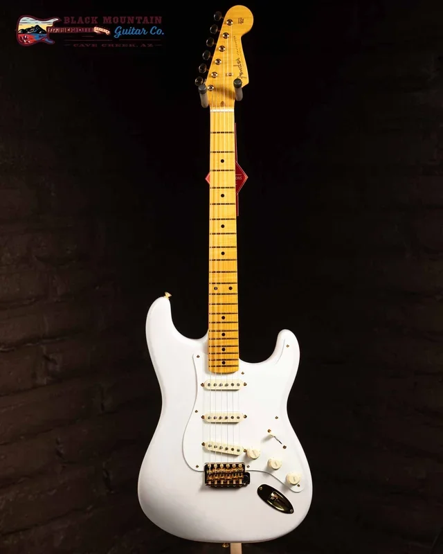 Fender Limited Edition American Vintage II 1957 Stratocaster, Flame Maple Fingerboard, White Blonde With Gold Hardware (New)