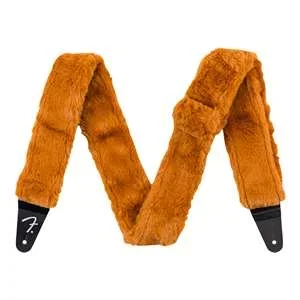 Fender Poodle Plush Strap – Rust, 2″