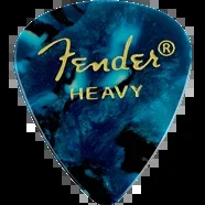 Fender Premium Celluloid 351 Shape Picks, Heavy, Ocean Turquoise, 12-Pack