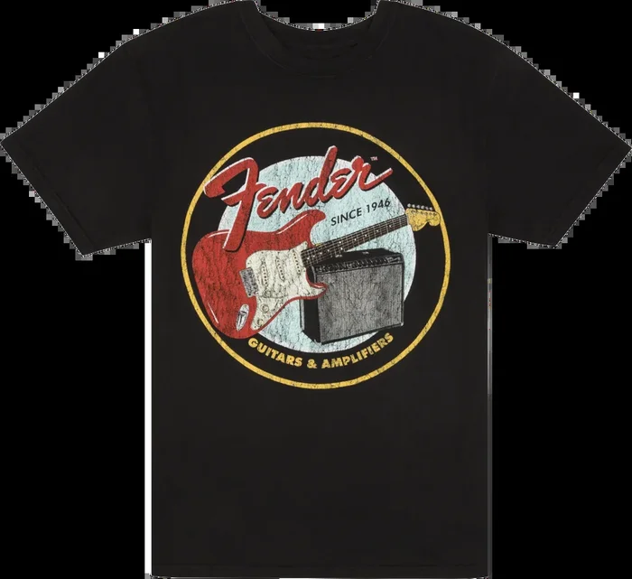 Fender® 1946 Guitars & Amplifiers T-Shirt, Vintage Black, L