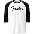 Fender Raglan Long-Sleeve Baseball T-Shirt – Medium Black/White