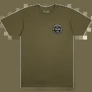 Fender Stratocaster 70th Anniversary Badge Tee, Olive, L