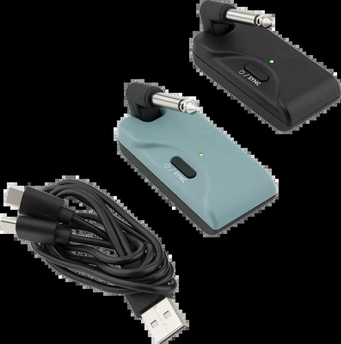 Fender Telepath Wireless System Mystic Ice Blue and Black