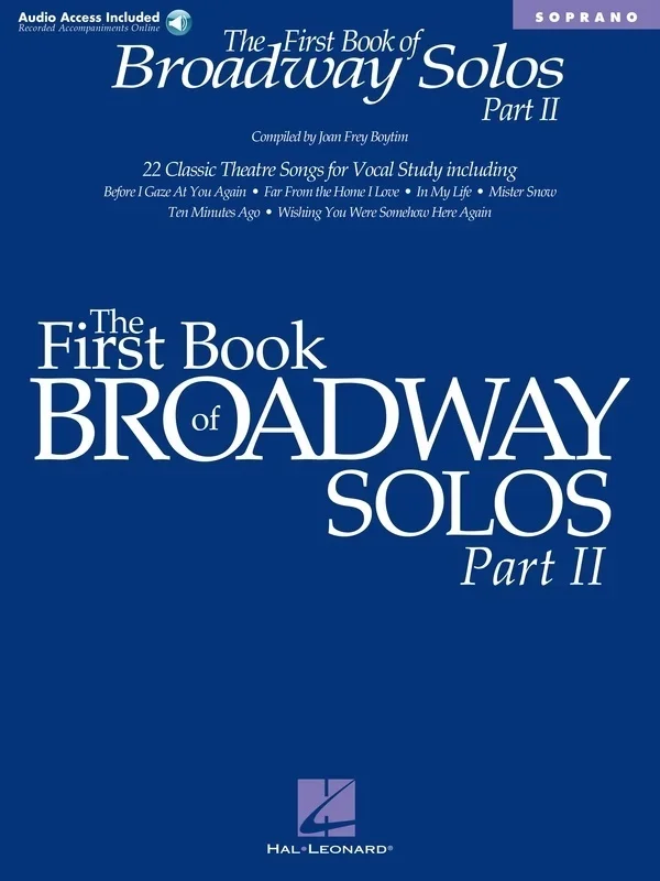 First Book Of Broadway Solos Ii Sop Book/CD (Softcover Book/CD)