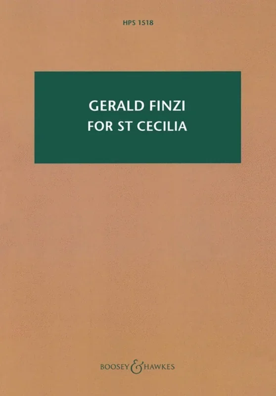 For St Cecilia Op 30 Study Score