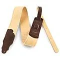 Franklin Strap 2.5″ Honey Suede Guitar Strap with Chocolate Ends Standard